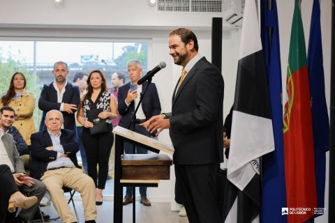 Presidente da Junta de Freguesia de Benfica, Ricardo Marques na Inauguração novo alojamento de estudantes em Benfica